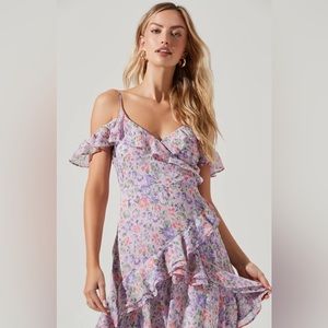 ASTR The Label Pemberley Floral High Low Dress